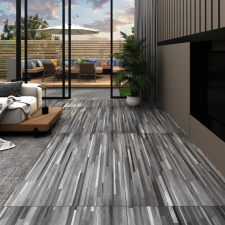  Csíkos szürke 3 mm-es öntapadó PVC padlóburkolat 4,46 m² dekorburkolat