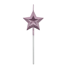 Csillag alakú gyertya – Rose gold party kellék