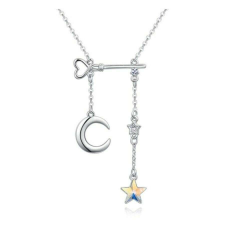 Csillag,hold- színjátszó- Swarovski kristályos nyaklánc nyaklánc