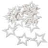  Csillag lyukas fehér 5cm 15db-os