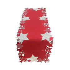  Csillag mintás karácsonyi asztali futó - 40x110 cm party kellék