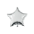 Csillag Silver Star, Ezüst csillag fólia lufi 46 cm