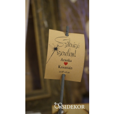  Csillagszóró kísérőkártyával (28cm) dekorációs kellék