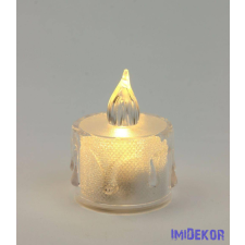  Csillámos csurgatott LED mécses 3cm dekorációs kellék