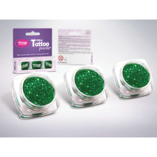  Csillámpor szett 3 x 2,5 ml Smaragdzöld csillámtetoválás