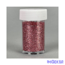  Csillámpor tégelyben 30ml - Rosegold dekorációs kellék