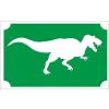  Csillámtetoválás sablon 8x5 cm-es -T. Rex 140