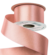  Csillogó szatén szalag 38mm x 10m - Púder bézs dekorációs kellék