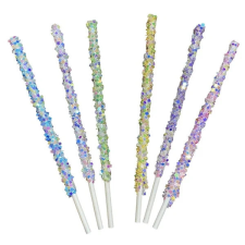  Csillogós beszúró pálcika 6db/ csomsg party kellék