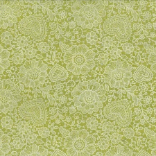 Csipkemintás puha filc anyag zöld - fehér 40x30cm filc
