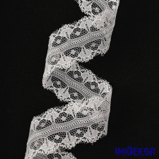  Csipkeszalag 28mm x 10m - Fehér dekorációs kellék