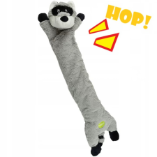  Csipogó hosszúkás plüss játék kutyáknak -Lusta Mosómedve 70cm játék kutyáknak