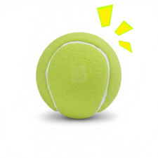 Csipogó latex teniszlabda kutyáknak - 7,5cm játék kutyáknak