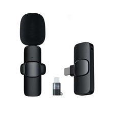  Csiptetős Vezeték Nélküli Mikrofon, Okostelefonhoz, Omnidirekcionális, Wireless, USB-C/Lightning... mikrofon
