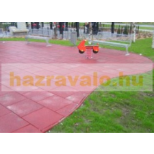 CSOgumi Kft. Játszótéri esésvédő gumilap 45mm vastag több színben 500x500mm négyzet alakú HIC=1,5 m dekorburkolat