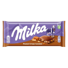 Csokoládé MILKA Földimogyorós-Karamellás 90g csokoládé és édesség