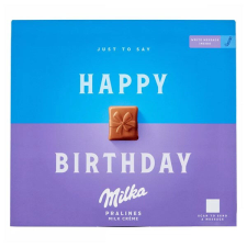 Csokoládé MILKA Happy Birthday alpesi tejkrémes 110g csokoládé és édesség