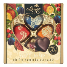  Csokoládé SZAMOS Töltött szívdesszert díszdoboz 50g csokoládé és édesség
