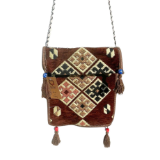  Csokoládébarna Kilim Válltáska