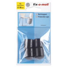  CSŐKUPAK 18MM ÁTMÉRŐ FEKETE, 4DB-OS bútor