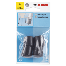  CSŐKUPAK 20MM ÁTMÉRŐ FEKETE, 4DB-OS bútor