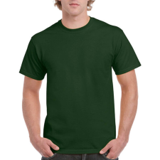  Csomag akciós póló (minimum 3 db) Uniszex póló Rövid ujjú Gildan Ultra Cotton Adult T-Shirt - S, Sötétzöld férfi póló