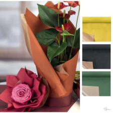  Csomagolópapír 1x25m fekete dekorációs kellék