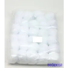  Csomagos hógolyó 6cm kb 30db/cs karácsonyi dekoráció