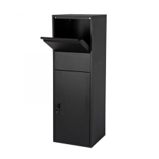  Csomagtároló szekrény csomagbox fekete 46x45x140 cm 60922 kerti tárolás