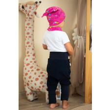  Csomós sapka kétrétegű, fuchsia, pink babasapka, sál