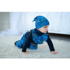  Csomós sapka kétrétegű, joystick, kék babasapka, sál