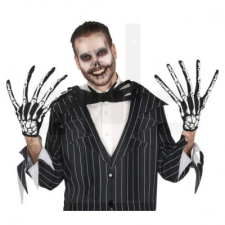  CSONTVÁZ KESZTYŰ HOSSZÍTOTT UJJAKKAL party kellék