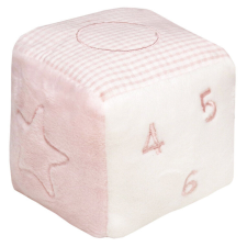 Csörgő kocka 8*8*8 cm rózsaszín csörgő
