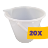  Csőrös műanyag vödör 12L (Karton - 20 db)