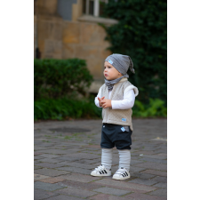  Csősál, csík, kétszürke babasapka, sál