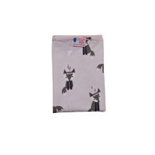  Csősál kétrétegű extra, róka, rószaszín babasapka, sál