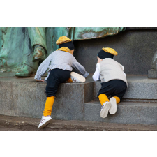  Csősapka, hullám, mustársárga babasapka, sál