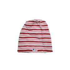  Csősapka kétrétegű extra, 3csík, rózsaszín-feh-piros babasapka, sál