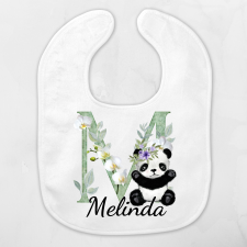 csucsajandek Baby előke-panda előke