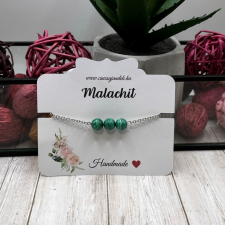 csucsajandek Malachit nemesacél karkötő karkötő