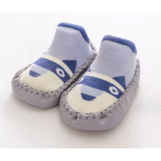  Csúszásgátlós babacipő, puha talpú babazokni - Rókás-14 cm