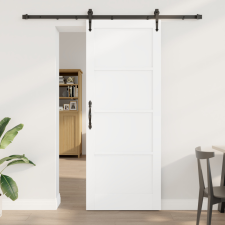  Csúszó Ajtó Szerelvénnyel Fehér 83x211 cm Szilárd Fenyő építőanyag