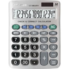 CTIFREE CT-8814NV ezüst színű számológép, 155x203mm, 14 számjegy, dual power (CT-8814NV) számológép