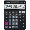 CTIFREE DJ-160Dplus fekete számológép, 145x190mm, 16 számjegy, TAX funkció, dual power (DJ-160DPLUS)