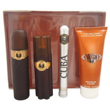 Cuba Gold SET: edt 100ml + edt 35ml + after shave 100ml + tusfürdő gél 200ml kozmetikai ajándékcsomag