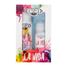 Cuba La Vida ajándékcsomagok Eau de Parfum 100 ml + golyós dezodor 50 ml nőknek kozmetikai ajándékcsomag