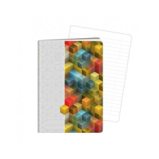 Cube kockák vonalas füzet / notesz - A6 40 lapos füzet
