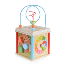 Cube Moni Wooden activity cube barkácsolás, építés