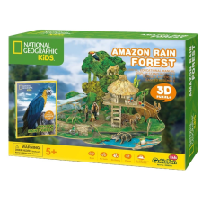 CubicFun 3D puzzle Amazon -Őserdő puzzle, kirakós