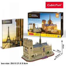 CubicFun 3D puzzle City Travel Paris, Notre Dame - 128 db (306-DS0986) puzzle, kirakós